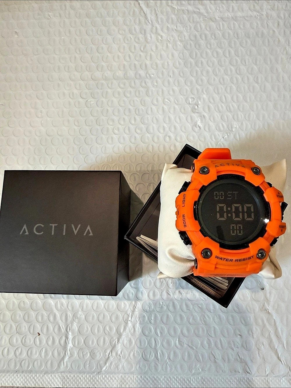 Activa ACW1968-005 Digital Watch Orange & Black
